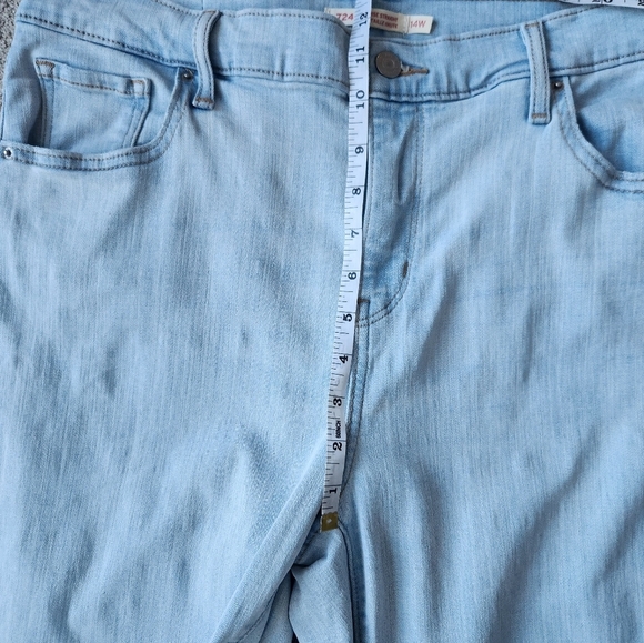 Levi's High Rise Straight Jeans Denim Pants 724 Size 14w - Picture 15 of 15